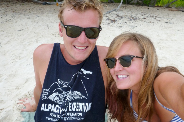 Hanging out at Tortuga Bay, Galapagos